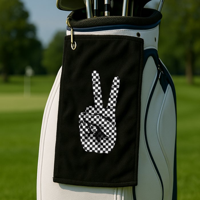 Cool Checkered For Wo Checker Pattern Checkerboard Golf Towel