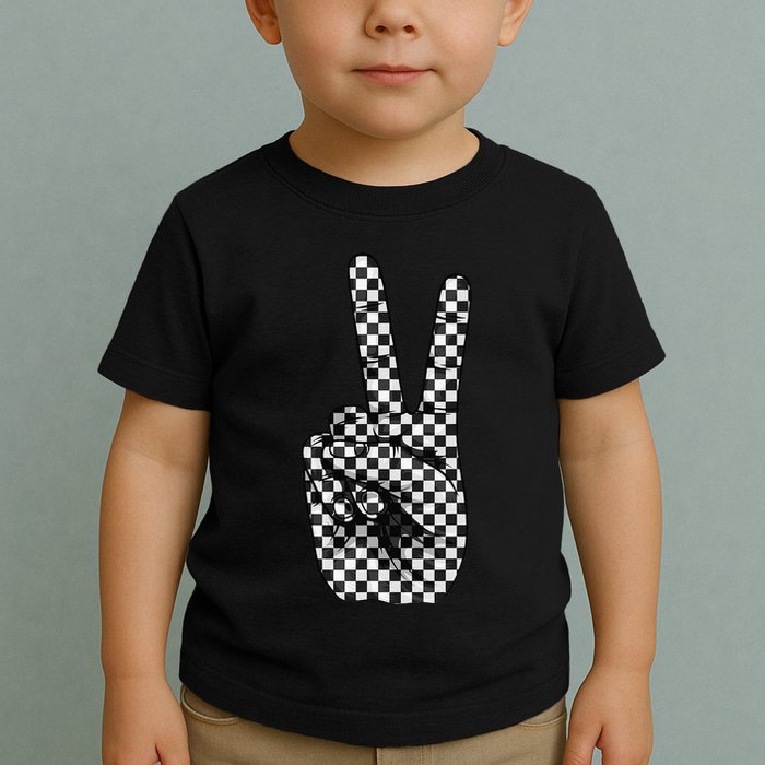 Cool Checkered For Wo Checker Pattern Checkerboard Toddler T-Shirt