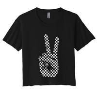 Cool Checkered For Wo Checker Pattern Checkerboard Crop Top