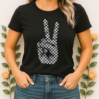 Cool Checkered For Wo Checker Pattern Checkerboard Womens T-Shirt