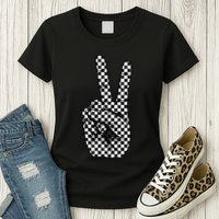 Cool Checkered For Wo Checker Pattern Checkerboard Womens T-Shirt