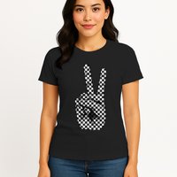 Cool Checkered For Wo Checker Pattern Checkerboard Womens T-Shirt