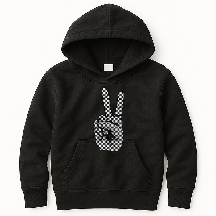 Cool Checkered For Wo Checker Pattern Checkerboard Kids Hoodie
