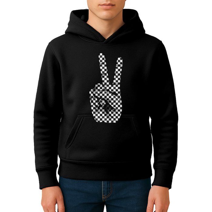 Cool Checkered For Wo Checker Pattern Checkerboard Kids Hoodie