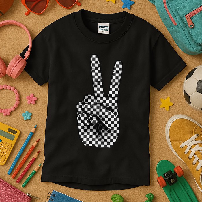 Cool Checkered For Wo Checker Pattern Checkerboard Kids T-Shirt