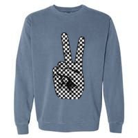 Cool Checkered For Wo Checker Pattern Checkerboard Garment-Dyed Sweatshirt