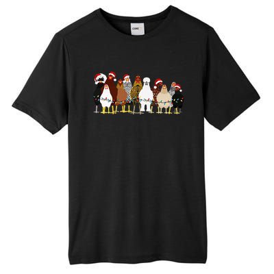 Christmas Chickens Farm Heifer Christmas  Tall Fusion ChromaSoft Performance T-Shirt