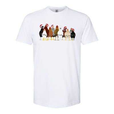 Christmas Chickens Farm Heifer Christmas  Softstyle® CVC T-Shirt