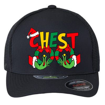 Chestnuts Christmas Family Matching Couples Chest Nuts Xmas Flexfit Unipanel Trucker Cap