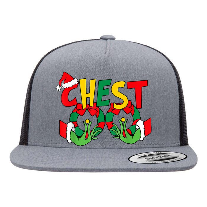 Chestnuts Christmas Family Matching Couples Chest Nuts Xmas Flat Bill Trucker Hat