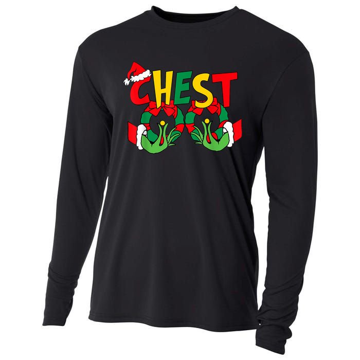 Chestnuts Christmas Family Matching Couples Chest Nuts Xmas Cooling Performance Long Sleeve Crew