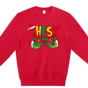 Chestnuts Christmas Family Matching Couples Chest Nuts Xmas Premium Crewneck Sweatshirt