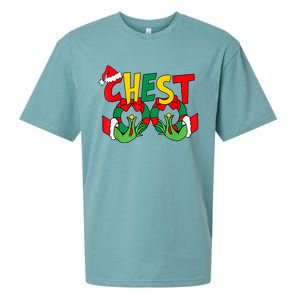 Chestnuts Christmas Family Matching Couples Chest Nuts Xmas Sueded Cloud Jersey T-Shirt