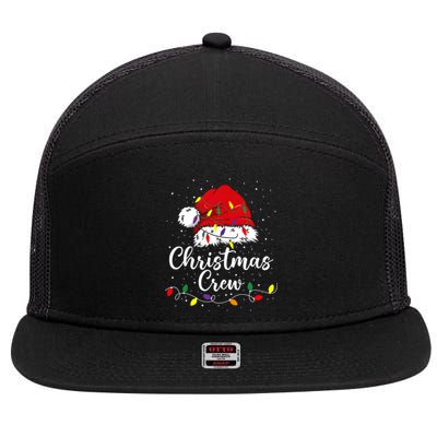 Christmas Crew Family Group Matching Christmas Pajama Party 7 Panel Mesh Trucker Snapback Hat