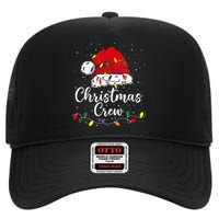 Christmas Crew Family Group Matching Christmas Pajama Party High Crown Mesh Back Trucker Hat