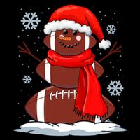 Cool Christmas Football Snowman Sports Fan Bucket Hat