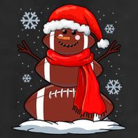 Cool Christmas Football Snowman Sports Fan Beanie