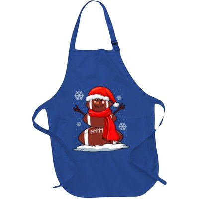 Cool Christmas Football Snowman Sports Fan Apron
