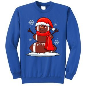 Cool Christmas Football Snowman Sports Fan Sweatshirt