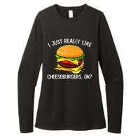 Cool Cheeseburger For Women Cheese Burger Lovers Womens CVC Long Sleeve Shirt