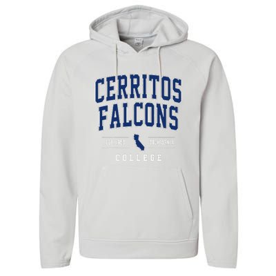 Cerritos College F.A.C.O.N.S Arch Performance Fleece Hoodie