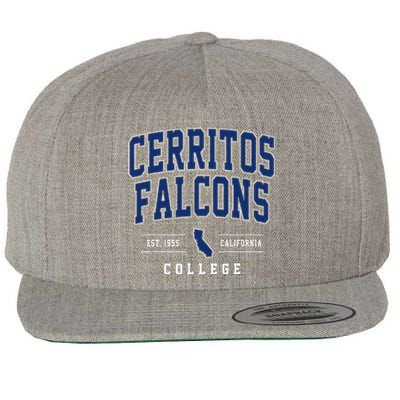 Cerritos College F.A.C.O.N.S Arch Wool Snapback Cap