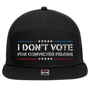 Cfor Convicted Felons Antitrump 7 Panel Mesh Trucker Snapback Hat