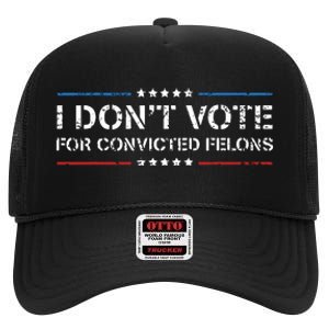 Cfor Convicted Felons Antitrump High Crown Mesh Back Trucker Hat