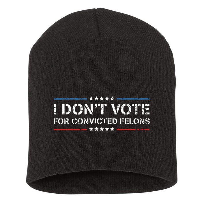 Cfor Convicted Felons Antitrump Short Acrylic Beanie