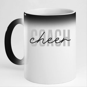 Cheer Coach Funny Design Cute Cheer Coach Cool Coaching 11oz Black Color Changing Mug