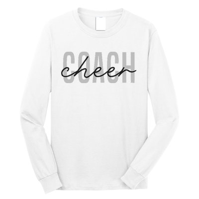 Cheer Coach Funny Design Cute Cheer Coach Cool Coaching Long Sleeve Shirt