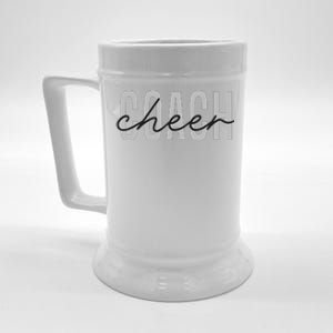 Cheer Coach Funny Design Cute Cheer Coach Cool Coaching Beer Stein