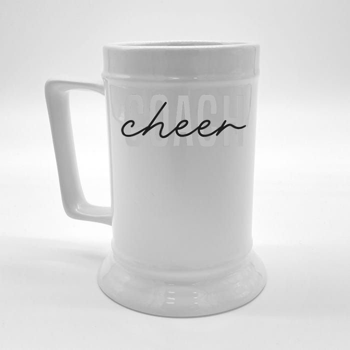 Cheer Coach Funny Design Cute Cheer Coach Cool Coaching Beer Stein