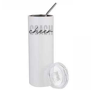 Cheer Coach Funny Design Cute Cheer Coach Cool Coaching Stainless Steel Tumbler