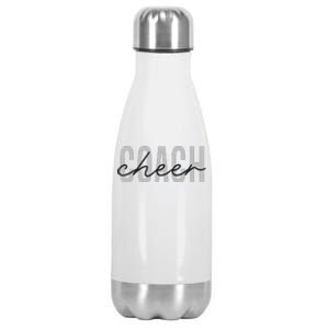 Cheer Coach Funny Design Cute Cheer Coach Cool Coaching Stainless Steel Insulated Water Bottle