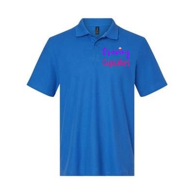 Craving Cupcakes Fun Working Out Gym Diet Lifestyle Desert Great Gift Softstyle Adult Sport Polo