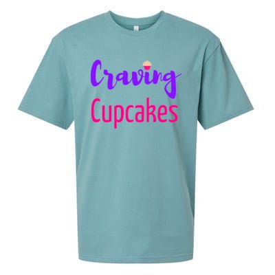 Craving Cupcakes Fun Working Out Gym Diet Lifestyle Desert Great Gift Sueded Cloud Jersey T-Shirt