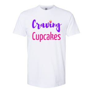 Craving Cupcakes Fun Working Out Gym Diet Lifestyle Desert Great Gift Softstyle CVC T-Shirt