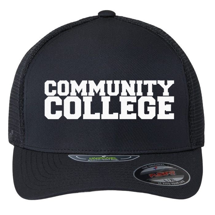 Community College Funny Fraternity College Rush Party Greek Flexfit Unipanel Trucker Cap