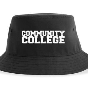 Community College Funny Fraternity College Rush Party Greek Sustainable Bucket Hat