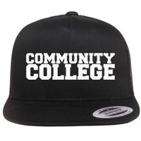 Community College Funny Fraternity College Rush Party Greek Flat Bill Trucker Hat