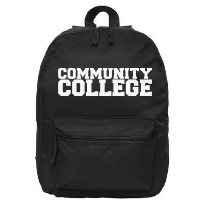 Community College Funny Fraternity College Rush Party Greek 16 in Basic Backpack