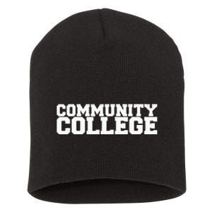 Community College Funny Fraternity College Rush Party Greek Short Acrylic Beanie