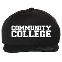 Community College Funny Fraternity College Rush Party Greek Wool Snapback Cap