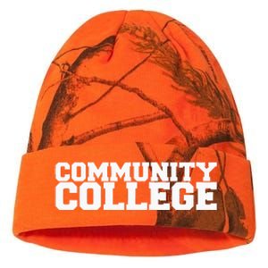 Community College Funny Fraternity College Rush Party Greek Kati Licensed 12" Camo Beanie