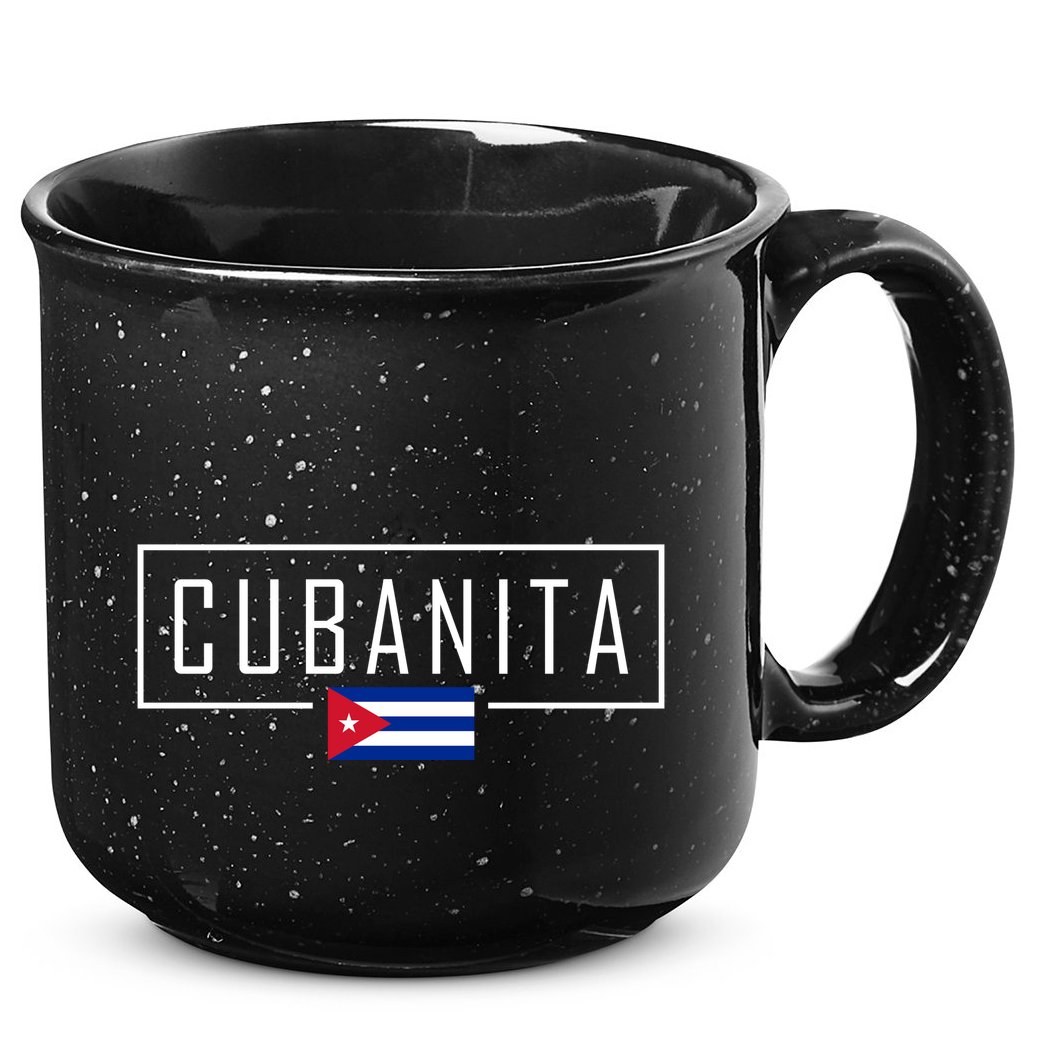 Cubanita Cuban Flag Logo 15oz Campfire Ceramic Mug