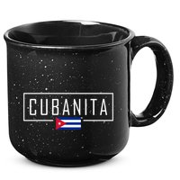 Cubanita Cuban Flag Logo 15oz Campfire Ceramic Mug