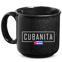 Cubanita Cuban Flag Logo 15oz Campfire Ceramic Mug