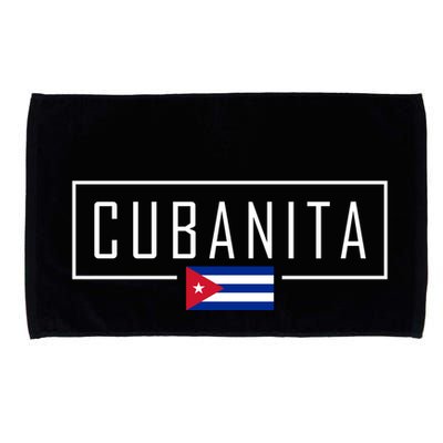 Cubanita Cuban Flag Logo Microfiber Hand Towel