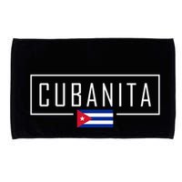 Cubanita Cuban Flag Logo Microfiber Hand Towel